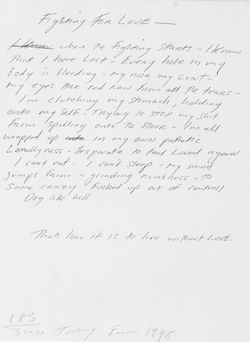 Dame Tracey Emin DBE RA, b. 1963, 'Fighting for Love'